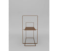 Enzo Meta Mini Shelf in Teak Brown Colour - The Metal Project