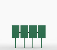 Metro Mod Console Table In Emerald Green Finish