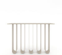 Arch Metal Console Table in Beige Colour - The Metal Project