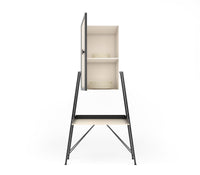 Barrio Metal Cabinet in Matt Black and Ivory Colour - The Metal Project