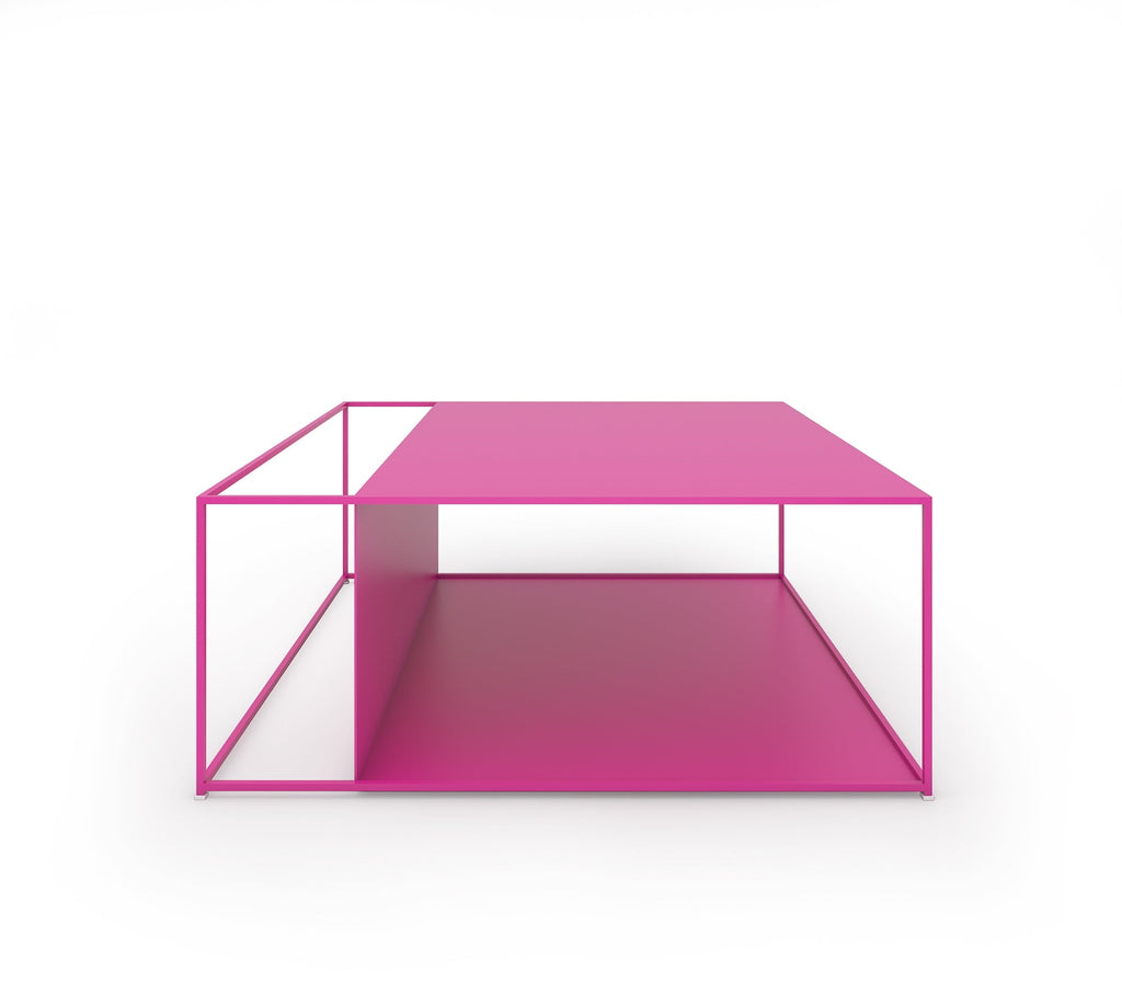 Bella Metal Centre Table in Teak Brown Colour - The Metal Project
