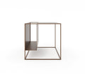 Bella Metal Side Table in Teak Brown Colour - The Metal Project