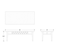 Casa Metal Dining Table in Graphite Grey Colour with White Quartz Marble - The Metal Project