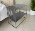 Casa Metal Side Table in Matt Black FInish - The Metal Project