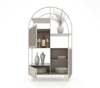 Chao Metal Cabinet in Beige/Pastel Green Colour - The Metal Project