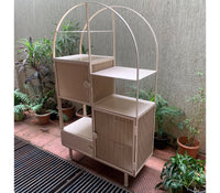 Chao Metal Cabinet in Beige/Pastel Green Colour - The Metal Project