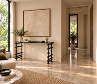Orbit Console Table in Matt Black