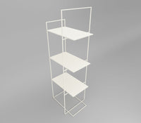 Enzo Metal Shelf in Lemon Yellow/ Teak Brown/ Ivory Colour - The Metal Project