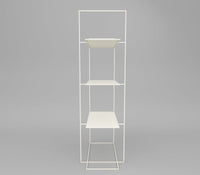 Enzo Metal Shelf in Lemon Yellow/ Teak Brown/ Ivory Colour - The Metal Project