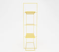 Enzo Metal Shelf in Lemon Yellow/ Teak Brown/ Ivory Colour - The Metal Project