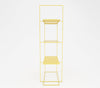 Enzo Metal Shelf in Lemon Yellow/ Teak Brown/ Ivory Colour - The Metal Project