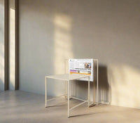 Enzo Metal Side Table in Beige Colour - The Metal Project