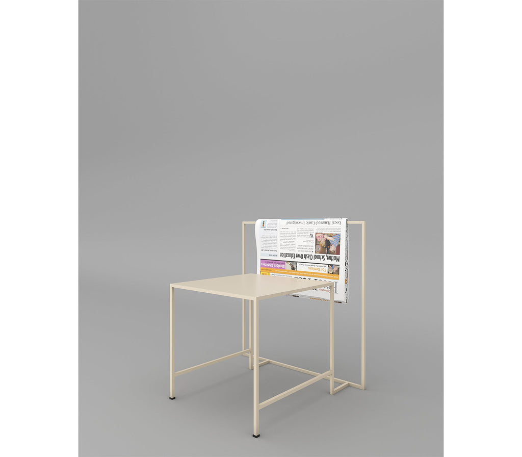 Enzo Metal Side Table in Beige Colour - The Metal Project