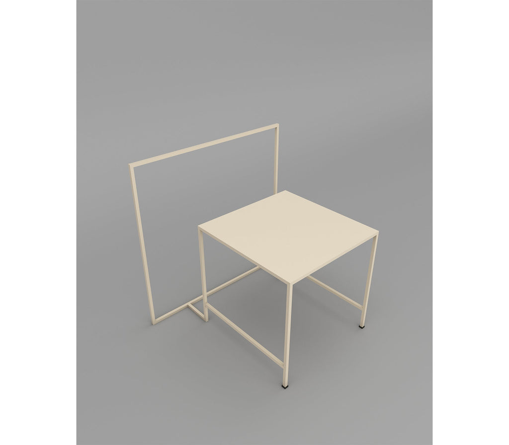 Enzo Metal Side Table in Beige Colour - The Metal Project