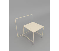Enzo Metal Side Table in Beige Colour - The Metal Project