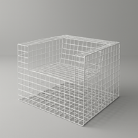 Grid Lounge Chair in Pearl White Finish