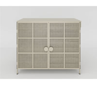Grid Bar Metal Cabinet In White And Graphite Grey Finish - The Metal Project