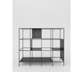 Grid Metal Console Table In Matt Black Finish - The Metal Project