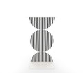 Metal Black and White Stripes B Side Table - The Metal Project