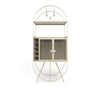 Metal Mini Bar Cabinet in Matt Black and Ivory/Oxford Blue/Beige/Antique Copper/Grey Finish - The Metal Project