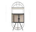 Metal Mini Bar Cabinet in Matt Black and Ivory/Oxford Blue/Beige/Antique Copper/Grey Finish - The Metal Project