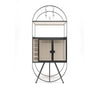 Metal Mini Bar Cabinet in Matt Black and Ivory/Oxford Blue/Beige/Antique Copper/Grey Finish - The Metal Project