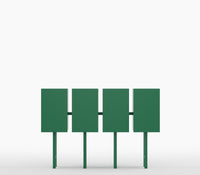 Metro Mod Console Table In Emerald Green Finish - The Metal Project
