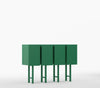Metro Mod Console Table In Emerald Green Finish - The Metal Project