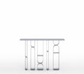 Muji Entryway Accent Metal Console Table in Graphite Grey Colour - The Metal Project