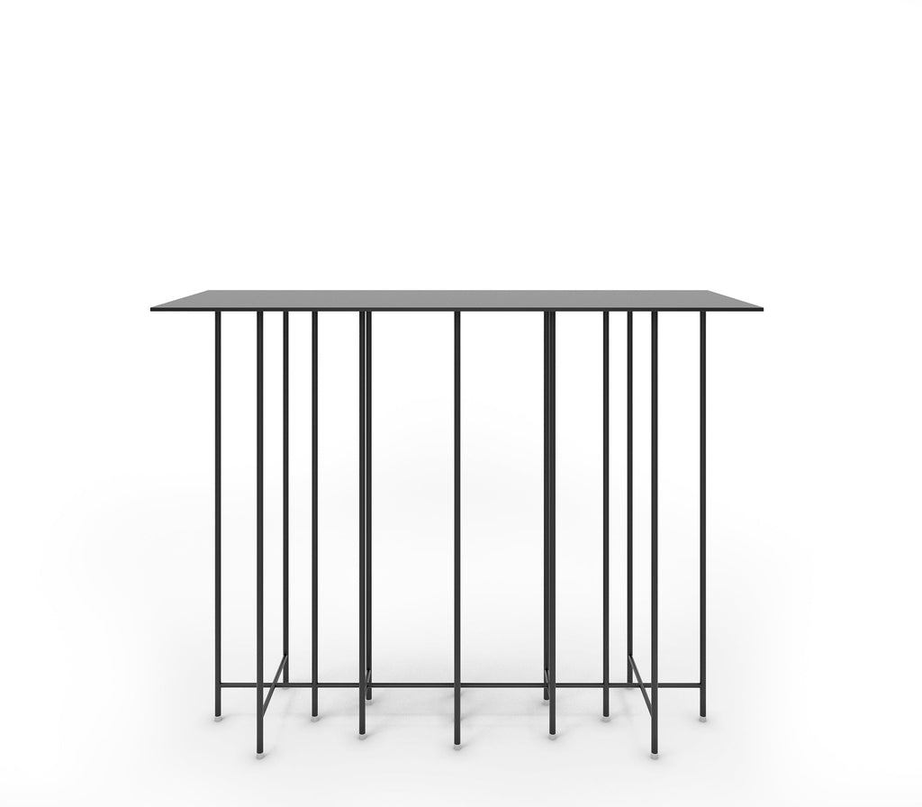 Multi Leg Metal Console Table in Matt Black Colour - The Metal Project