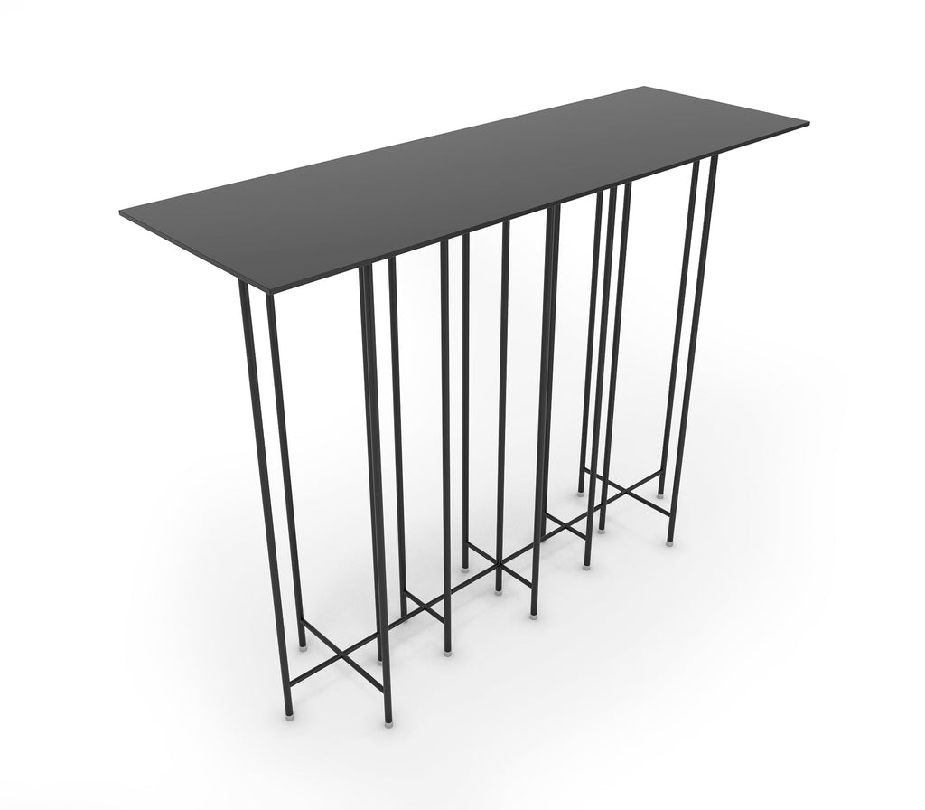 Multi Leg Metal Console Table in Matt Black Colour - The Metal Project