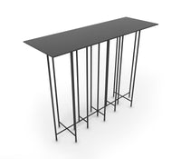 Multi Leg Metal Console Table in Matt Black Colour - The Metal Project