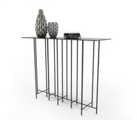 Multi Leg Metal Console Table in Matt Black Colour - The Metal Project