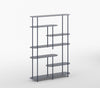 Oval Minimalist Modern Metal Bookshelf in Graphite Grey Colour - The Metal Project