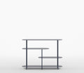 Oval Minimalist Modern Metal Console Entryway Table in Graphite Grey Colour - The Metal Project