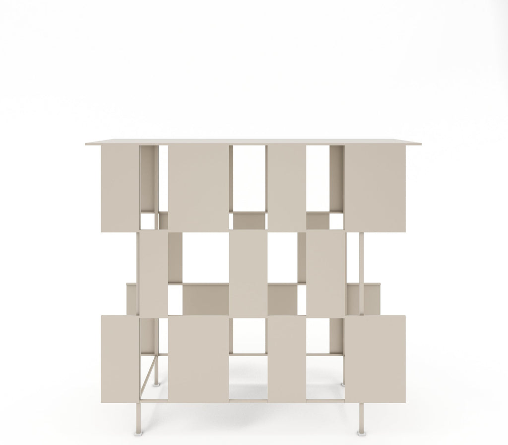 Wrap Metal Console Table in Beige Colour - The Metal Project
